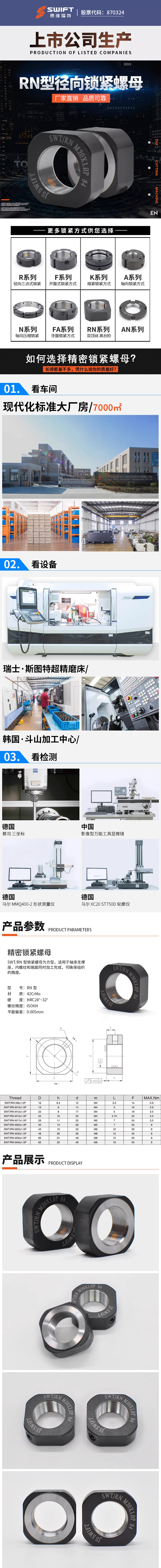 RN方型鎖緊螺母